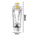 thumbnail image 2 of Taza mezcladora eléctrica portátil Shaker Cup-Transparent Yellow MFZFUKR CPB-DE-LYY1682-2, 2 of 5
