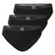 thumbnail image 1 of SCHIESSER Bragas brasileñas para mujer, paquete de 3 - 3Pack Brazilian, algodón elástico, liso Negro XL (X-Large), 1 of 6