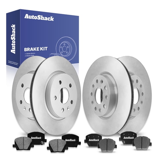 AutoShack Front & Rear Brake Rotors & Ceramic Pads for Chevrolet, Camaro 2016-2020, RWD L4 2.0L V6 3.6L V8 6.2L