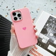 thumbnail image 3 of for iPhone 14 Plus Case Silicone Women Girls Heart with Soft Anti-Scratch Microfiber Lining Protective Phone Case for iPhone 14 Plus Pink, 3 of 13