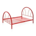 thumbnail image 3 of Furniture of America Miko Contemporary Metal Platform Bed, Full, Red, 3 of 5
