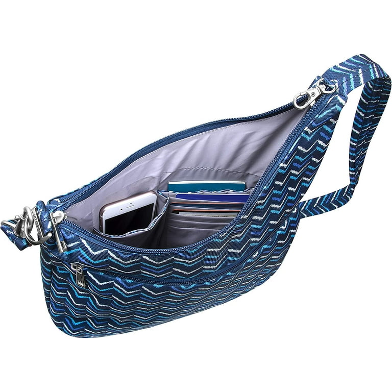 31 Thirty-One Retro Metro Hobo Crossbody Bag -- Woven Stripe