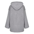 thumbnail image 4 of Colisha Women Hooded Cardigan Fuzzy Fleece Full Zip Jacket Sherpa Hoodies Winter Warm Open Front Coat Outwear with Pockets, 4 of 4