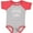 Baseball Heather and Red, variant on Inktastic Little Sister Girls Baby Bodysuit