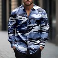 thumbnail image 2 of BiZtdJrK Long Sleeve Shirts for Men Casual Trendy Lapel Camo Printed Blouse Regular Fit Button Down Shirts 2025 Outdoor Work Tops Camouflage XXL Limited Time Sale, 2 of 6