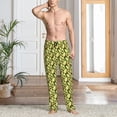 thumbnail image 5 of Uemuo Avocado Pattern Men's Wide Leg Palazzo Lounge Pants with Pockets Light Weight Loose Comfy Casual Pajama Pants-X-Large, 5 of 9