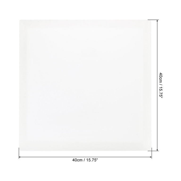 Uxcell Painting Canvas Panels 5 Pack 16x16 Inch Rectangle Wood Frame Blank Art Board Panels White