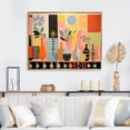 thumbnail image 1 of Designart Abstract Midcentury framed wall art decor, Midcentury framed wall art, Vintage Textiles Mid Century framed wall art I , Extra large Mid-Century Modern Gold framed wall art, Gold Frame, 1 of 5