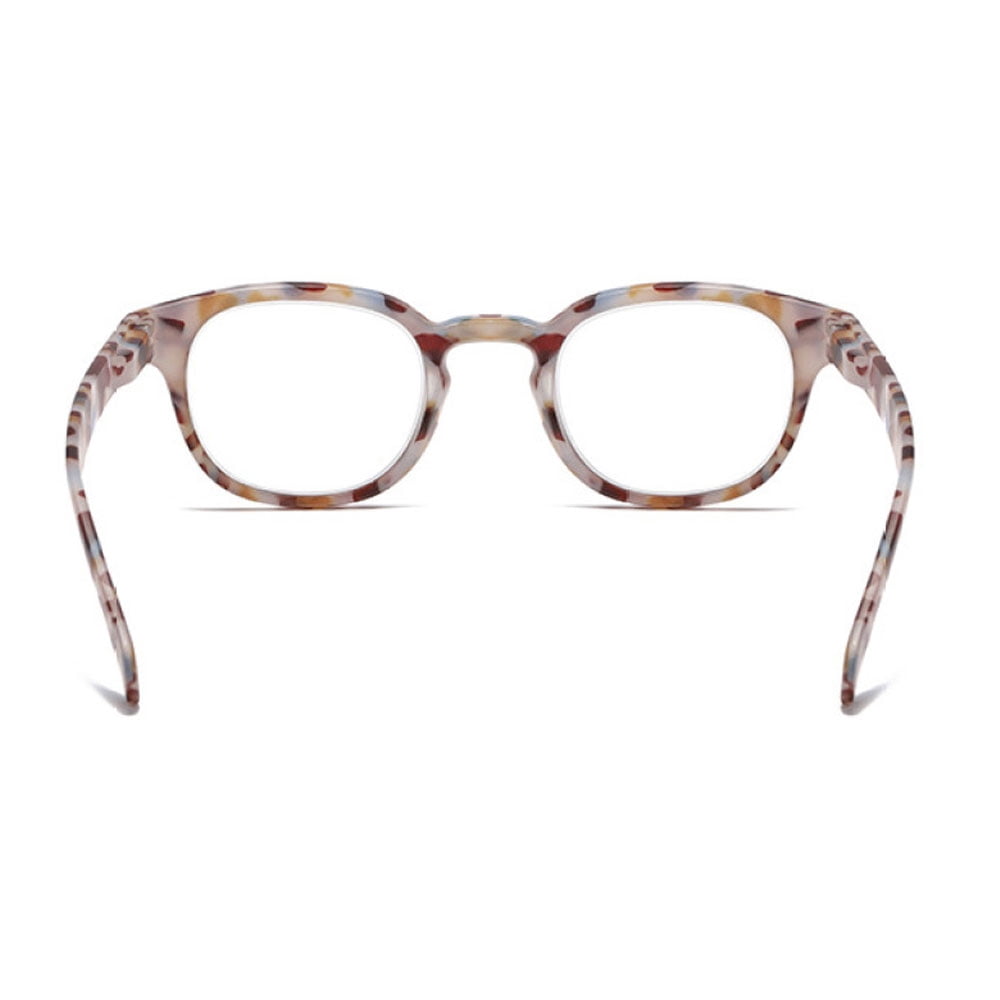 3 Pairs of Square Blue Light Blocking Reading Glasses, Trendy Classic Brown Tortoiseshell Spring Hinge Readers +3.00 for Women and Men