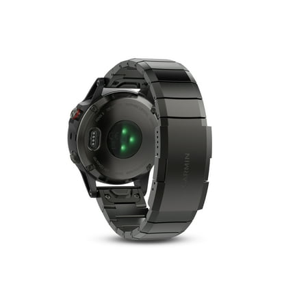 Garmin - fēnix 5 Sapphire GPS Smartwatch 30mm Fiber-Reinforced Polymer - Slate Gray