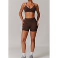 thumbnail image 4 of Conjuntos de entrenamiento for mujer, 2 piezas, sujetador deportivo, camiseta sin mangas, polainas de cintura alta, gimnasio, Yoga, ropa activa, Top de entrenamiento for mujer, 4 of 6