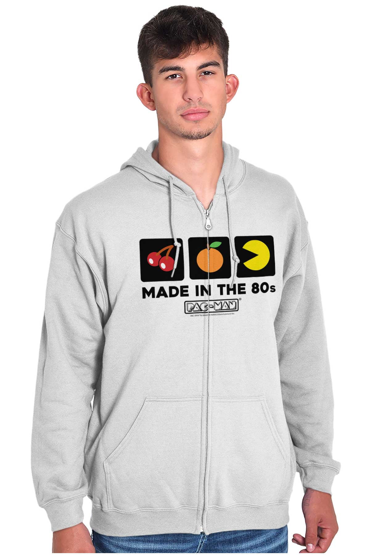 PACMAN Made in the 80s Vintage Zip Up Hoodie Men's Women's Brisco ...