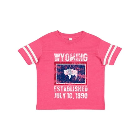 

Inktastic Established July 10 1890 Wyoming Flag Gift Toddler Boy or Toddler Girl T-Shirt