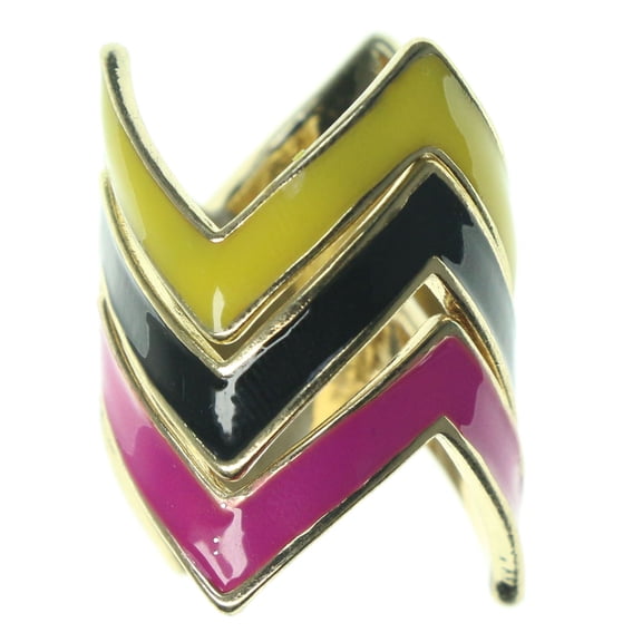 Mi Amore Multiple Ring Set Gold-Tone