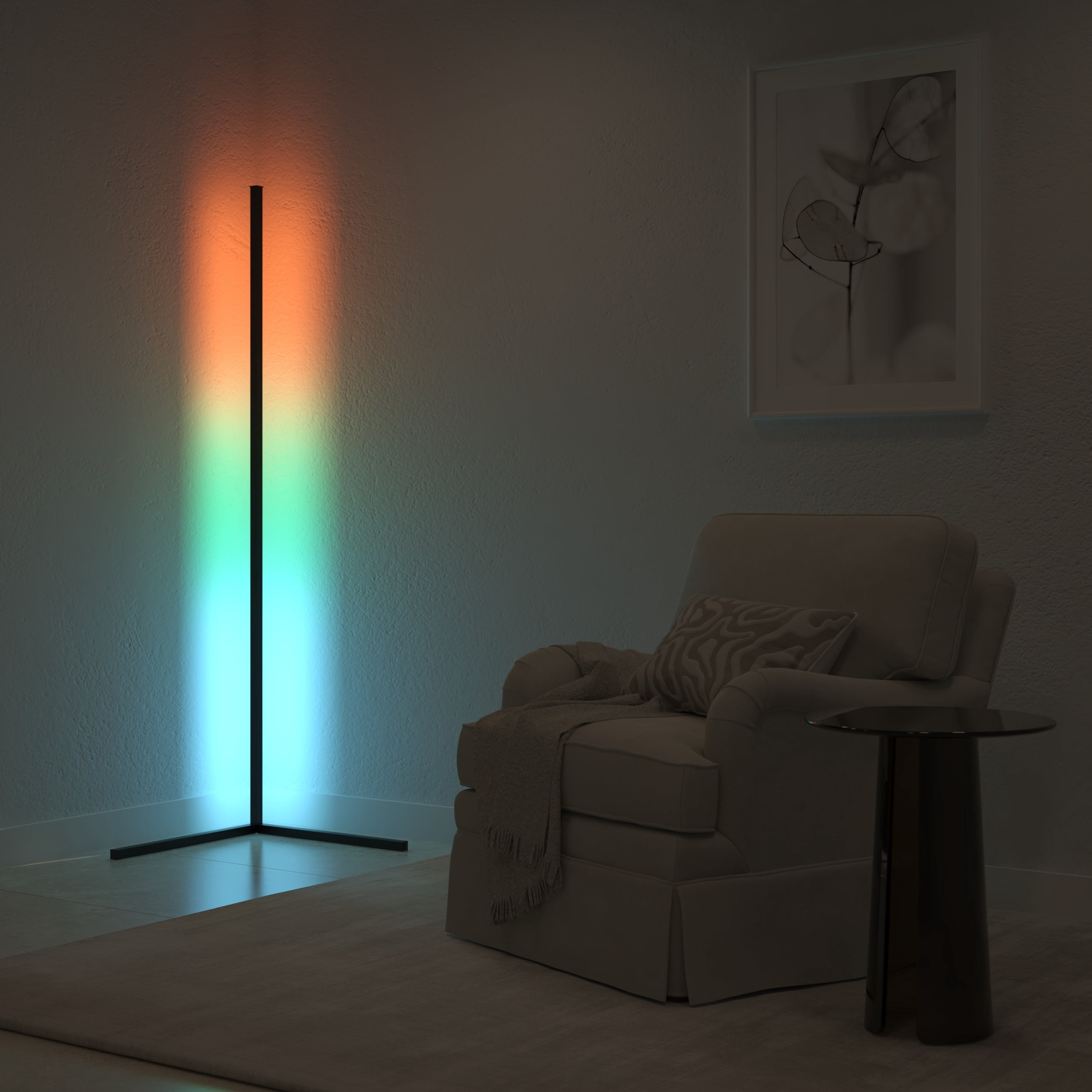 Ozarke Corner Modern Long Floor Lamp XL