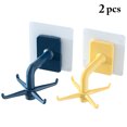 thumbnail image 2 of Bangcool 2PCS Rotating Hooks Adhesive Reusable Kitchen Wall Hooks Sticky Hanger Hooks, 2 of 10