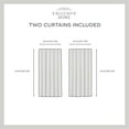 thumbnail image 4 of Exclusive Home Bella Sheer Hidden Tab Top Curtain Panel Pair, 54"x63", White, 4 of 7