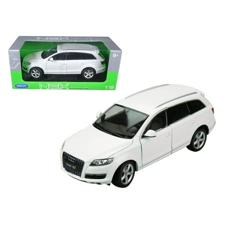 Audi Q7 White 1/18 Diecast Car Model by Welly