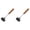 Black-2Pcs, variant on 8.8" Wooden Meat Tenderizer Mallet, Double Sided Beechwood Hammer for Flattening Cutlets & Tenderizing Meat, Extra Large Heavy-Duty Commercial-Grade Kitchen Tool for Steak & Chicken
