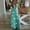 Mint Green, variant on Ayolanni Vacation Elegant Dresses for Women V-Neck Gray Floral Print Sleeveless Maxi Dresses Girls Holiday Dresses L