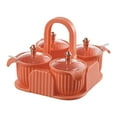 thumbnail image 2 of Condiment Jar Integrated Jars Spice Container for Pepper Sugar Orange, 2 of 8