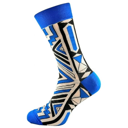 

Royal Blue Xhosa Print - African Cultural Fashion Socks