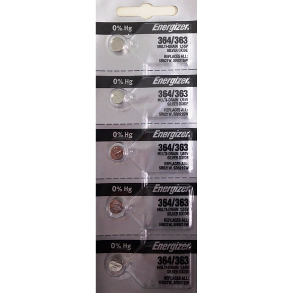 10 Pcs Energizer 364 SR621SW Watch Button Battery
