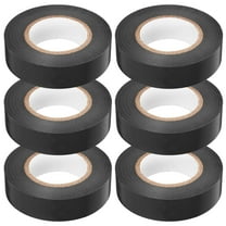 OUNONA 6 Rolls Waterproof Tape Sticky Electric Black Duct