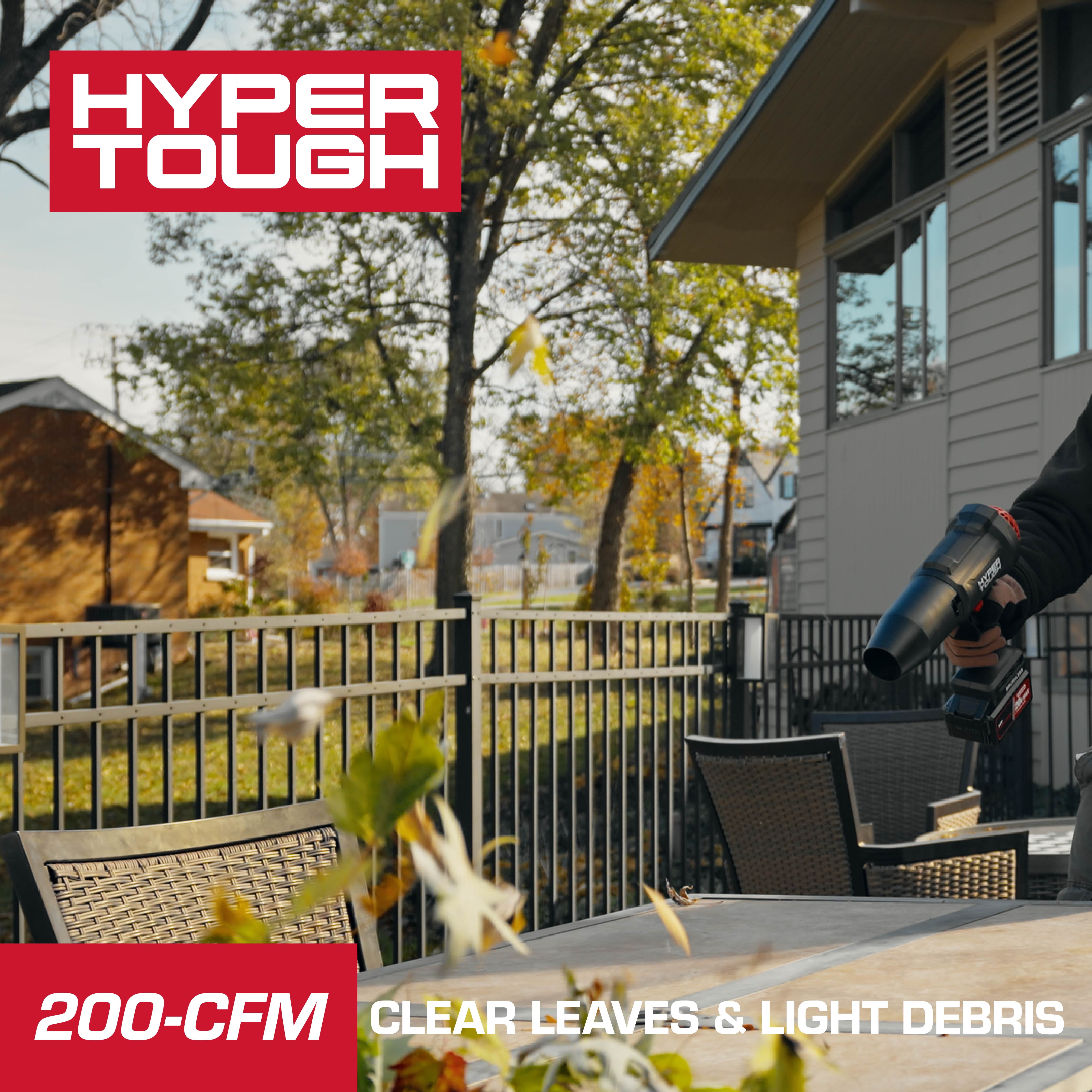 Hyper Tough 20V 3-IN-1 200CFM Compact Blower, HY5601050516007