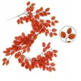 thumbnail image 6 of geerera Artificial Fall Foliage Garland, Fall Leaves Garland, Hanging Leaf Vine Thanksgiving Garlands for Farmhouse Fireplace Home Door Decor, 6 of 7