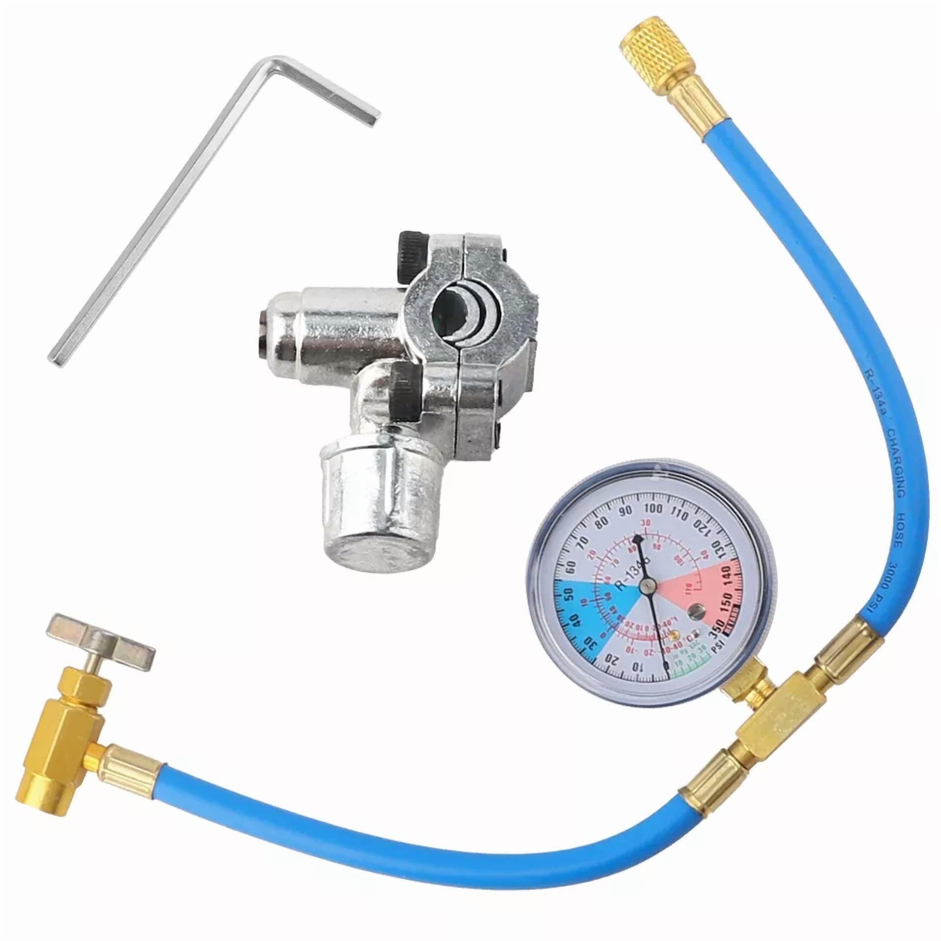 CIRCLE- Bpv31 Bullet Piercing Tap Valve Kits For Home Use Refrigerator W/ Pressure Gauge