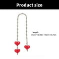 thumbnail image 3 of Adorable Striped Heart Charm Keychain Elegant Heart Striped Key Holder Accessory For Trendy Individuals, 3 of 8