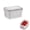 Gray, variant on SharkTRUE Food Storage Container, Fruit Saver Storage Containers for Fridge,Produce Storage Containers with Lid and Strainer, Including DraBasket, Multipurpose Large Fruit Containers for Fridge