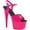 Neon Hot Pink Pat/Neon Hot Pink, variant on Women's Pleaser Adore 709UV Ankle Strap Sandal