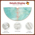 thumbnail image 5 of Bingfone Christmas Tree Skirt Mat Christmas Decoration Interior 48"-Blue Marble, 5 of 8