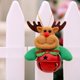 thumbnail image 4 of 4Pcs Christmas Bells Ornaments Pendant, Xmas Tree Decorations Santa Clause Snowman Reindeer Doll Elk Bear Ornament, 4 of 5
