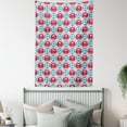 thumbnail image 4 of Colorful Tapestry, Slavic Culture Russian Folk Pattern Stylized Floral Petals Arranged in Grid Form, Wall Hanging for Bedroom Living Room Dorm Decor, 60W X 80L Inches, Multicolor, by Ambesonne, 4 of 5