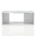 thumbnail image 3 of Furniture of America Lumis Modern White Marble Coffee Table with RGB LED Light, 3 of 15