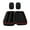 Black, variant on Double Mic Case Portable Storage Handbag for Wireless Microphones with Secure Small Pocket for Small Accessories Store