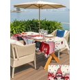 thumbnail image 4 of Outdoor Tablecloth with Umbrella Hole and Zipper, Valentines Rectangle Table Cloth 52x70 Inch Waterproof Tablecloth, Pink Red Love Heart Gnomes Eucalyptus Rustic Picnic Table Cover for Patio Camping, 4 of 7