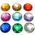 thumbnail image 4 of U8MO 50 Mixed Color Acrylic Flatback Crystal Rhinestone Round Gem Beads 20mm No Hole, 4 of 9