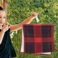 thumbnail image 5 of Red-black Plaid Hand Towel Absorbent Bath Towels for Bathroom Sports Gym 28" x 14" Set of 2, 5 of 8