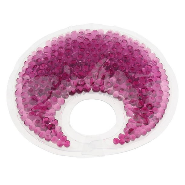 Almohadilla térmica de gel, compresa caliente y fría para lactancia materna, color morado. Púrpura