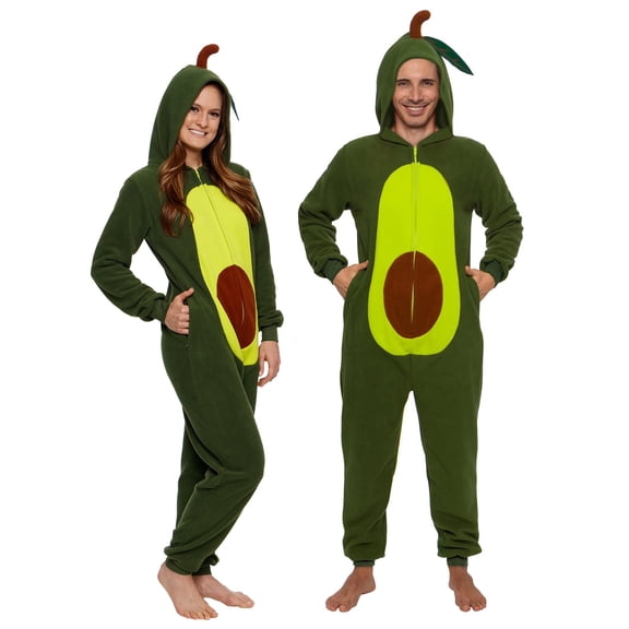 Funziez! Avocado Slim Fit Adult Unisex Novelty Union Suit Costume for Halloween - Small
