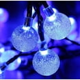 thumbnail image 5 of LINLIN Solar Crystal Ball String Lights,Waterproof LED Bubble Globe Solar Fairy Lights 8 Mode Ball String Lights for Bistro Garden Yard Home Party Wedding Christmas Decoration, 5 of 9