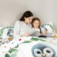 thumbnail image 5 of Feelyou Kawaii Antarctic Penguin Twin Bedding Sets 7-Piece for Teens, Tiger Elephant Bedding Comforter Set, Eucalyptus Leaves Botanical Reversible Sheet Sets, Microfiber Bedroom Decor, 5 of 9