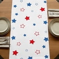 thumbnail image 5 of Table Runners 72 Inches Long Dress Scarves, Independence Day Farmhouse Kitchen Table Runner, Coffee Tablerunners, 4th of July Red Blue Stars Patriotic 14x72 Inch, 5 of 9