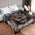 thumbnail image 2 of JML Queen Size Soft Warm Fleece Bed Blanket Reversible Thick Mink Blanket 75 x 87 inches,5lbs, 2 of 8