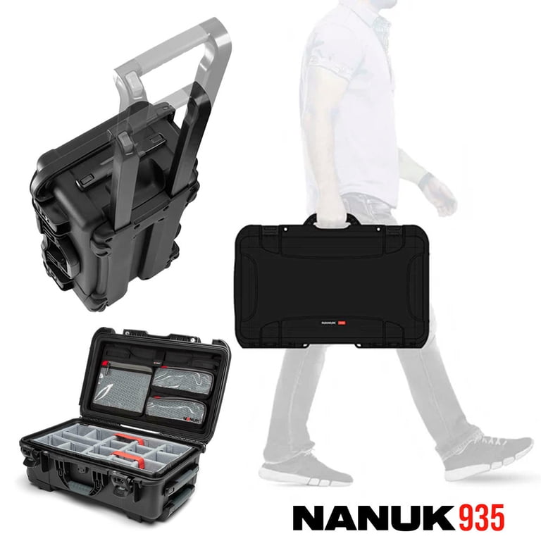 未開封ハーディーnose de diaman ギフトボックス付き Nanuk 935 Waterproof Hard Case with Lid Organizer, Padded Divider