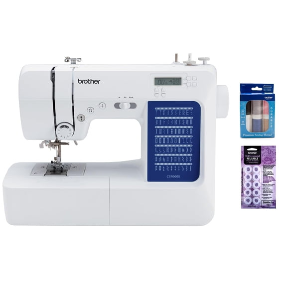 Máquina de Coser Brother CS7000X con 70 Puntadas y Pack de Hilos